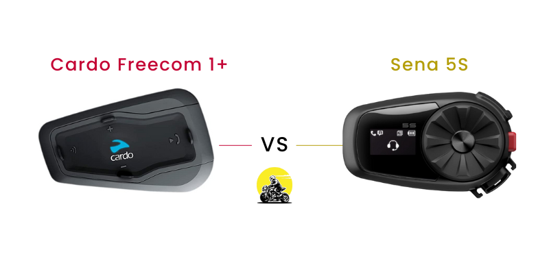 comparison between the Sena 5S and the Cardo Freecom 1+