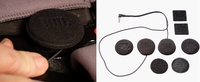 Cardo 45mm Audio Set, Works with Most Helmet Communicators