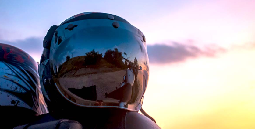 Material and durability of dual visor motorcycle helmet